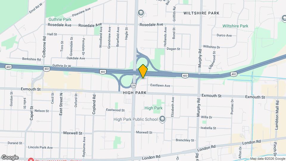 950 Eastlawn Ave Mapa y Detalles de la Ubicación
