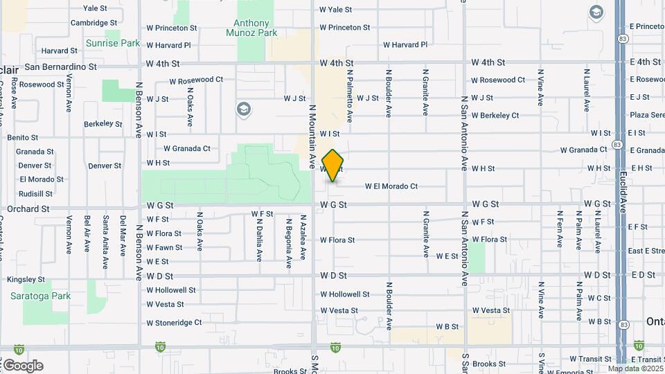733 N Palmetto Ave Map and Location Details