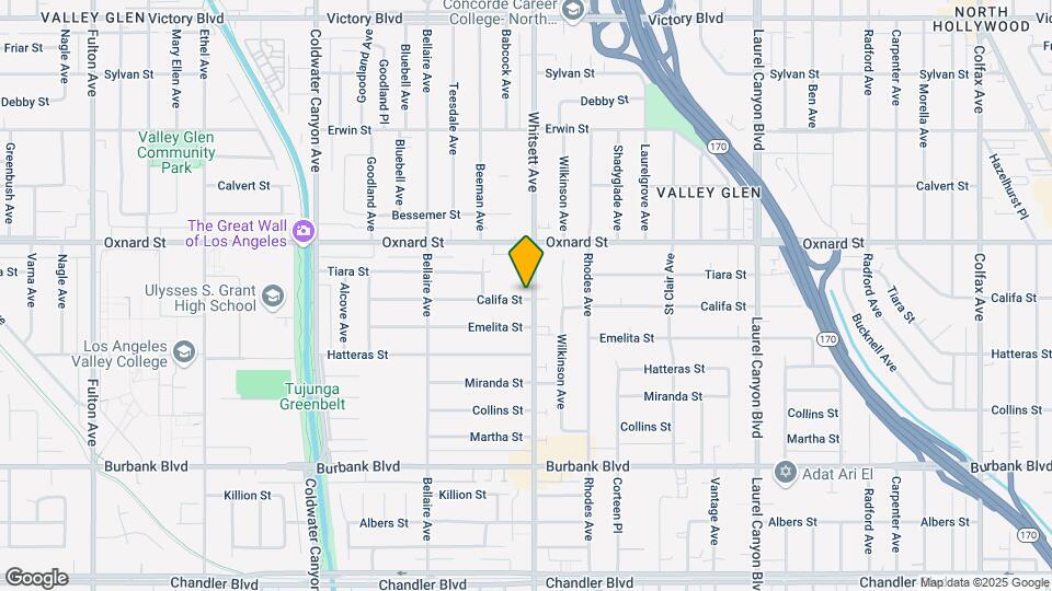 5901 N Whitsett Ave Map and Location Details