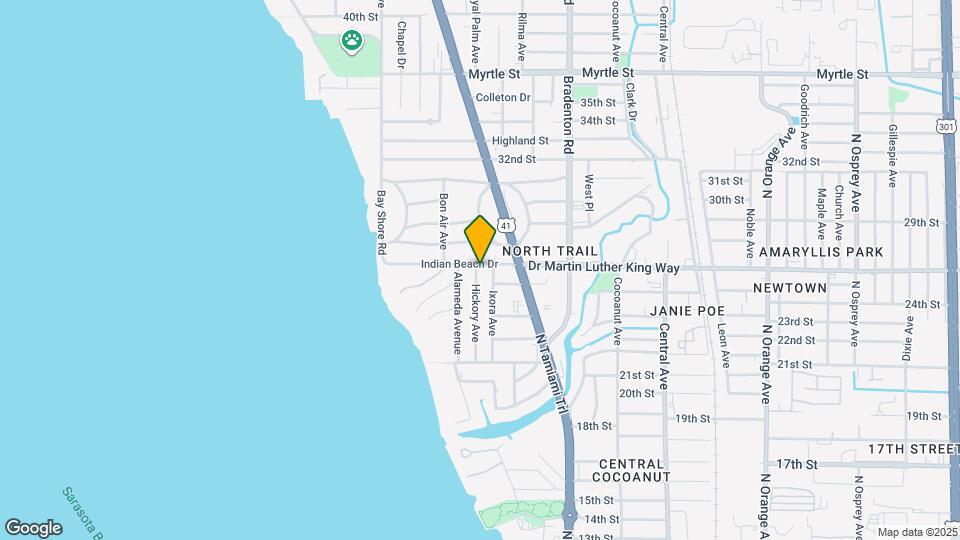 1010 Indian Beach Dr Map and Location Details