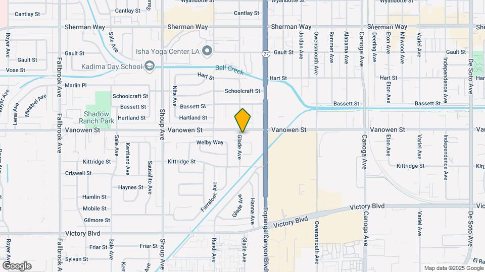 6750 Glade Ave Mapa y Detalles de la Ubicación