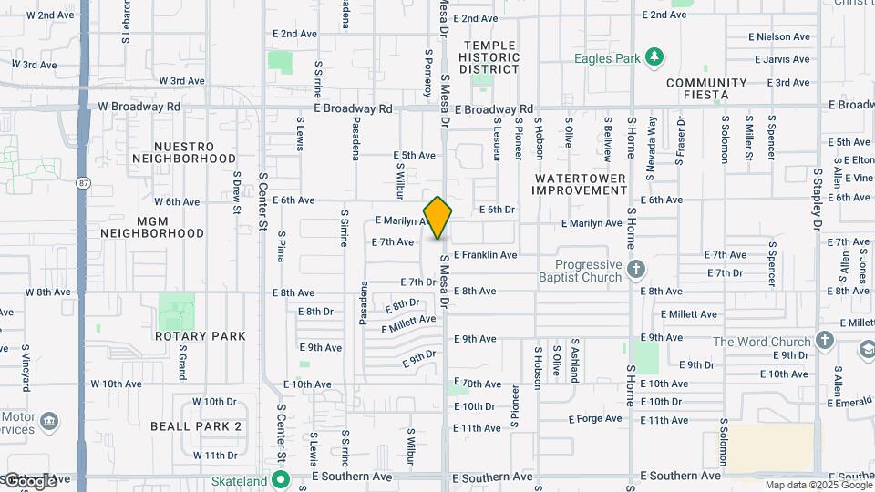 702 S Mesa Dr Map and Location Details