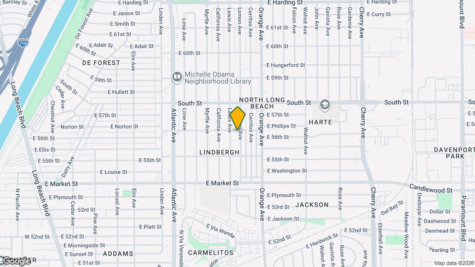 5589 Lemon Ave Mapa y Detalles de la Ubicación