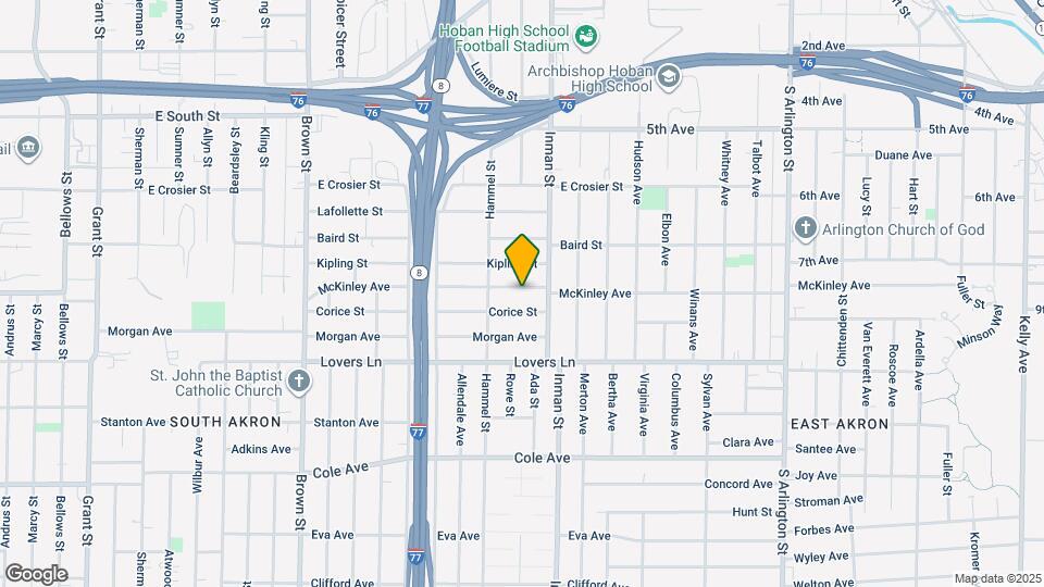 754 McKinley Ave Map and Location Details