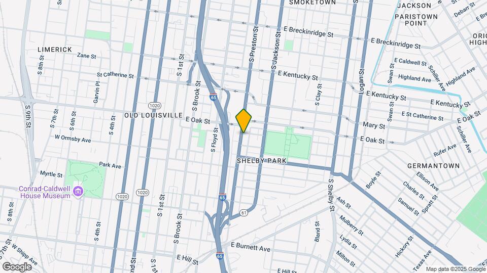 1215 S Preston St Map and Location Details