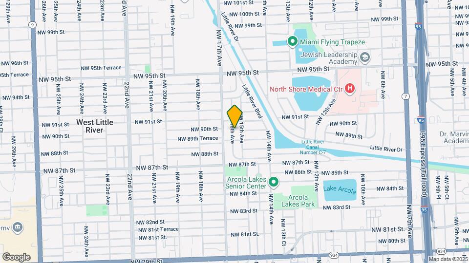 8931 NW 16th Ave Map and Location Details