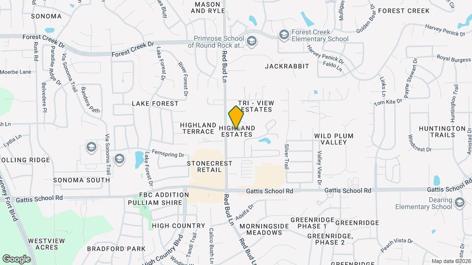 308 Highland Estates Dr Map and Location Details