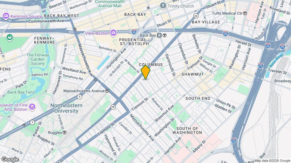 158 W Newton St, Unit 2 Map and Location Details