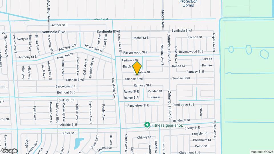1119 Sunrise Blvd Mapa y Detalles de la Ubicación