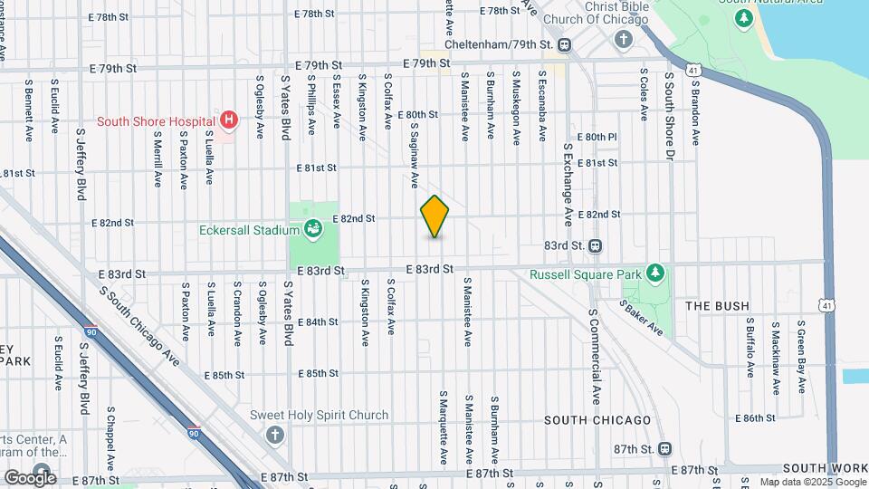 8232 S Marquette Ave Map and Location Details