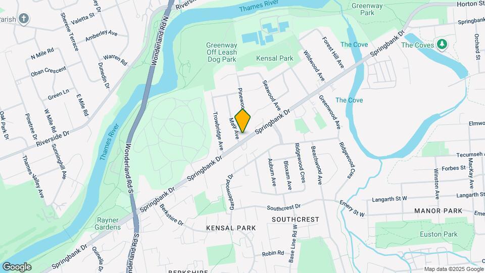 COZY TWO BEDROOM BUNGALOW WITH LARGE YARD Map and Location Details