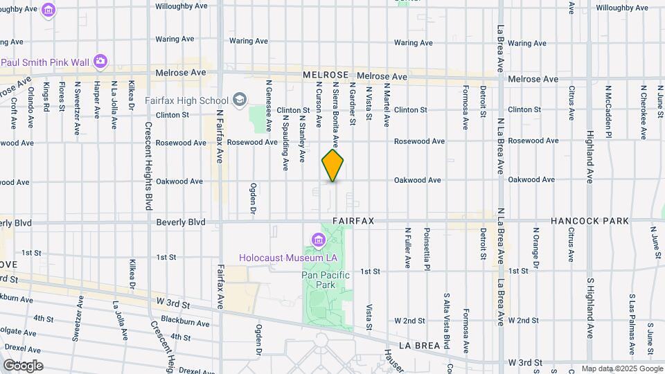 361 N Sierra Bonita Ave Mapa y Detalles de la Ubicación