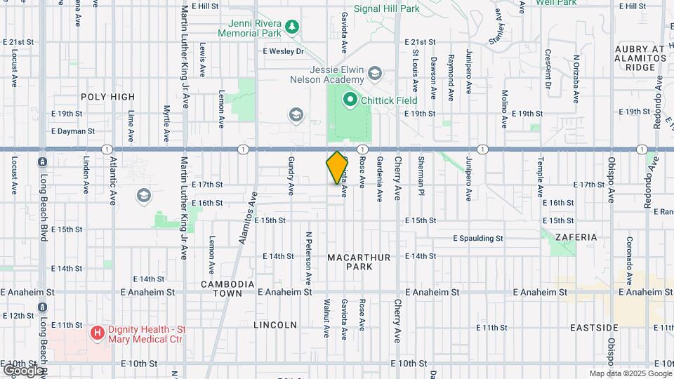 1632 Walnut Ave Mapa y Detalles de la Ubicación