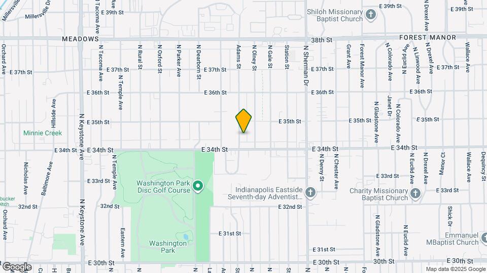 3425 Adams St Map and Location Details