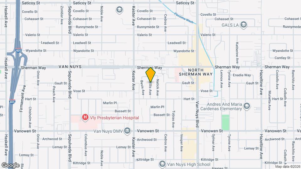 7058 Willis Ave Map and Location Details