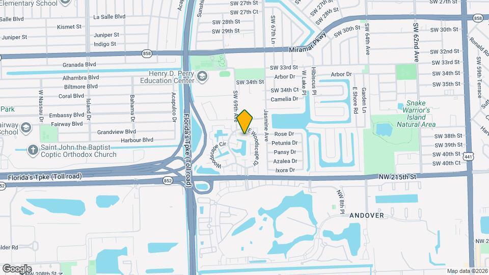 6916 SW 37th St Map and Location Details