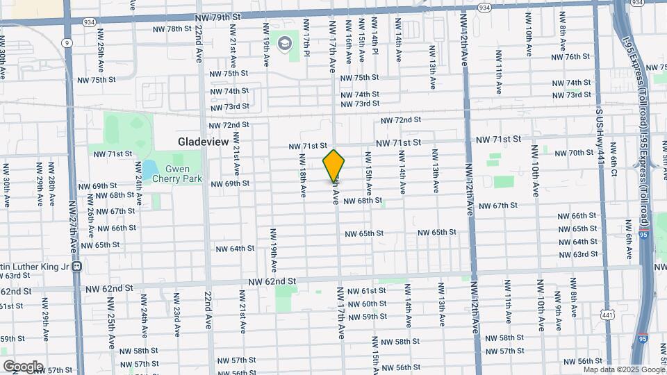 1707 NW 68th Terrace-Unit -1 Map and Location Details