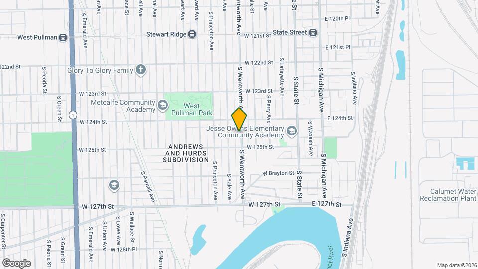 12430 S Wentworth Ave Map and Location Details