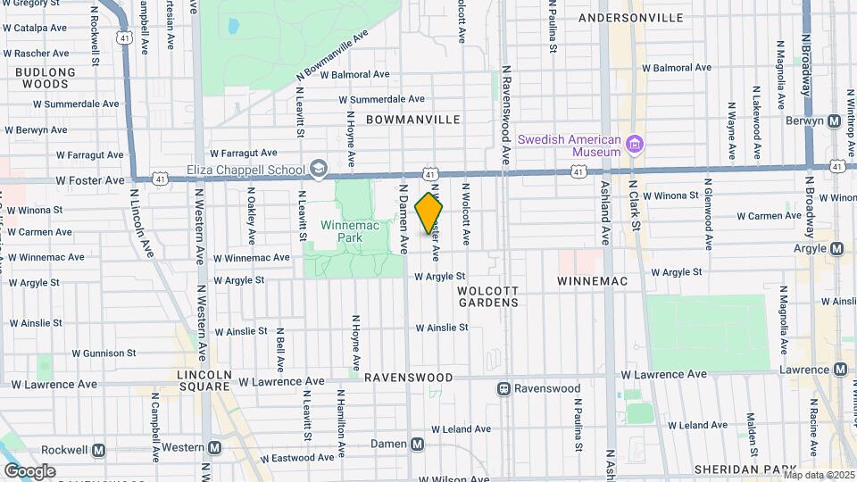 5042 N Winchester Ave, Unit Garden Apt Map and Location Details