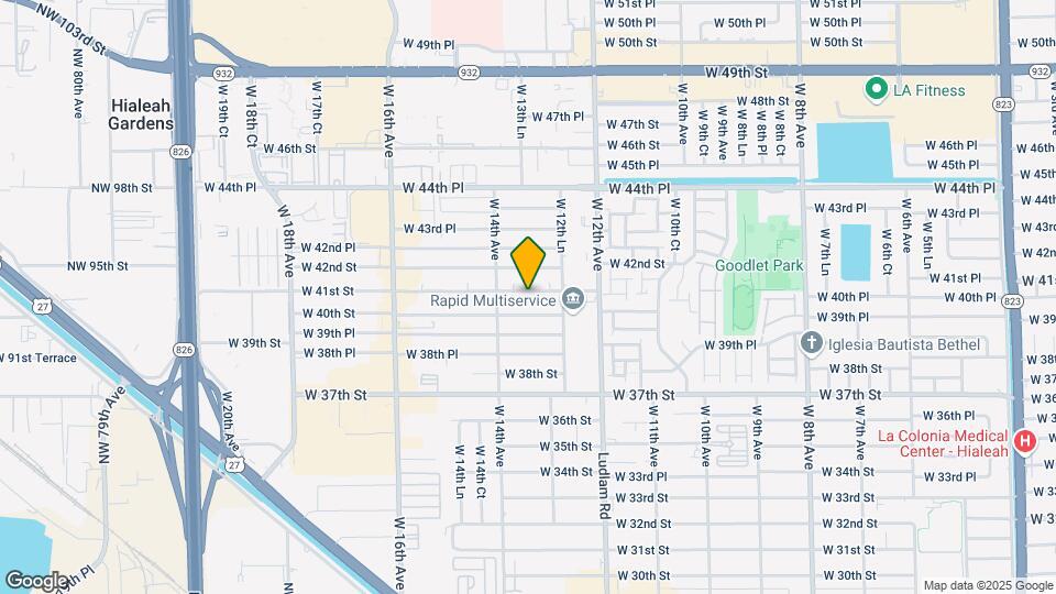 1360 W 41st Map and Location Details