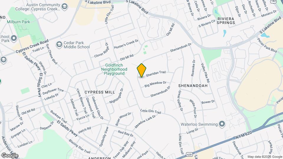 1524 Sheridan Trail Map and Location Details