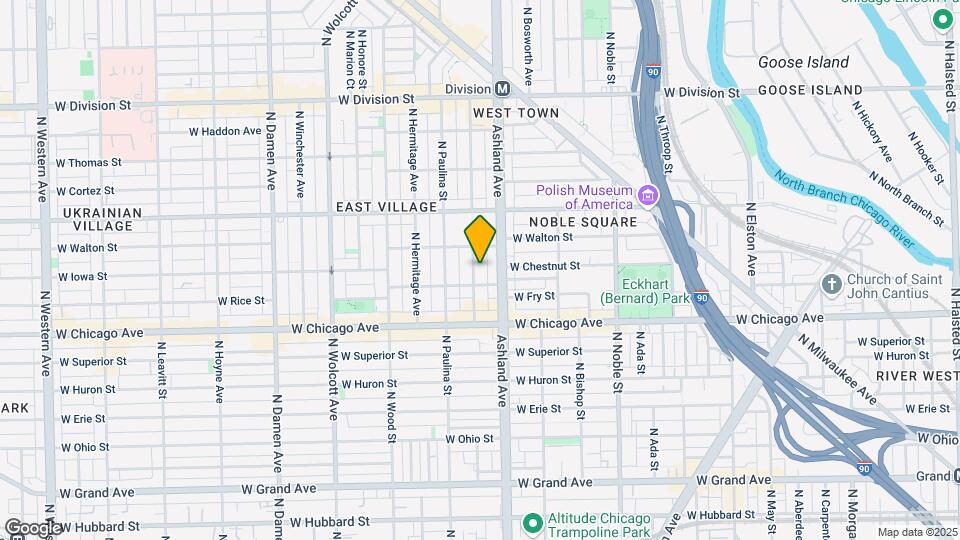 859 N Marshfield Ave Map and Location Details