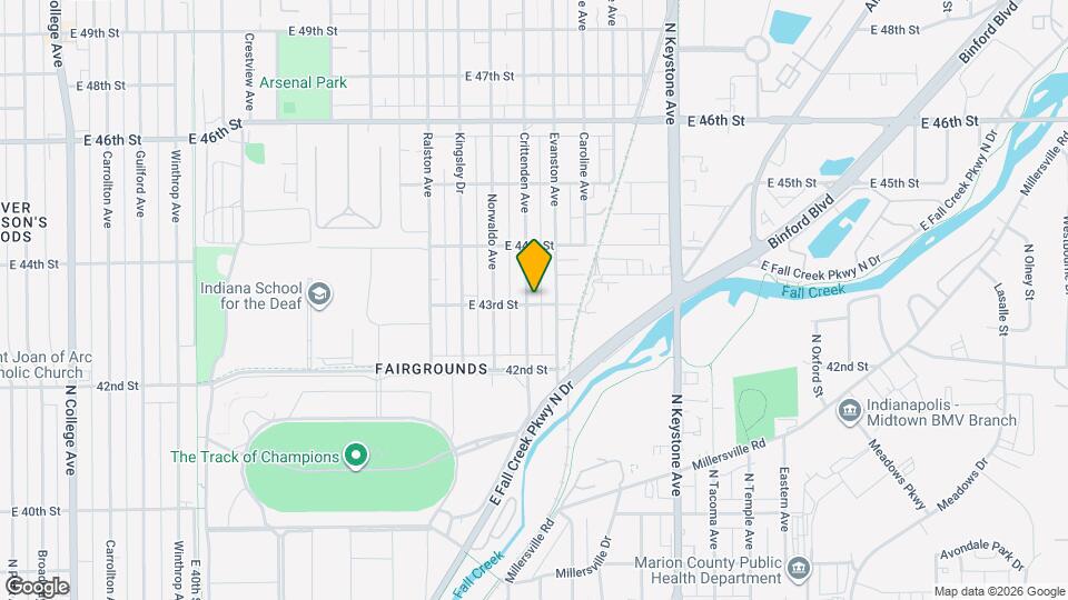 4301 Crittenden Ave Map and Location Details
