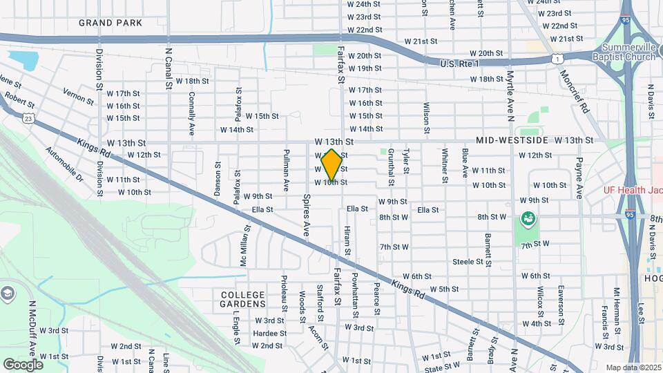 1824 W 10th St Map and Location Details