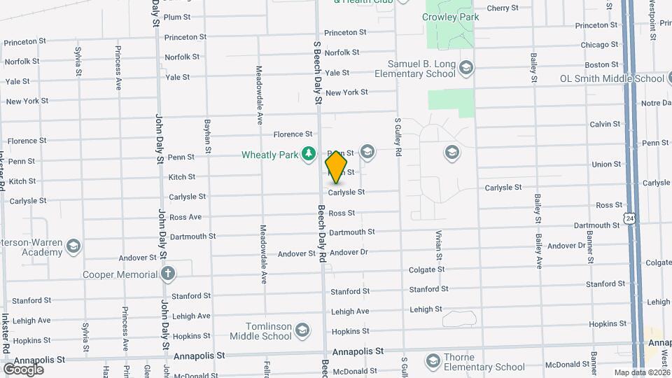 25722 Carlysle St Mapa y Detalles de la Ubicación