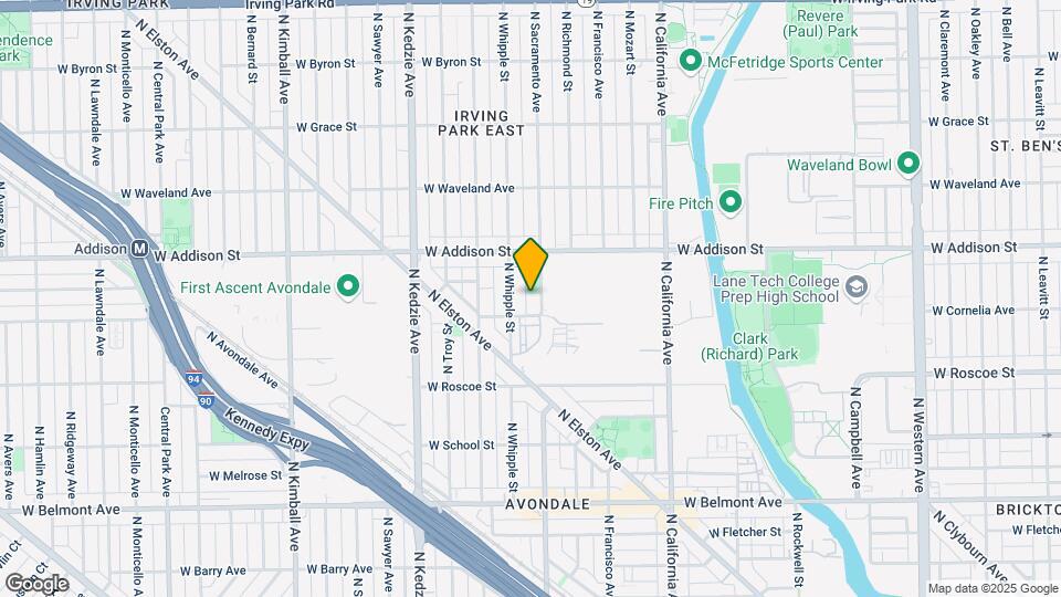 3514 N Sacramento Ave-Unit -Unit 1S Map and Location Details