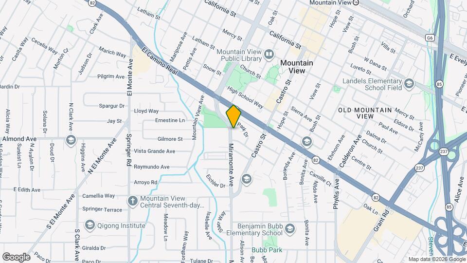 1005 Miramonte Ave Map and Location Details