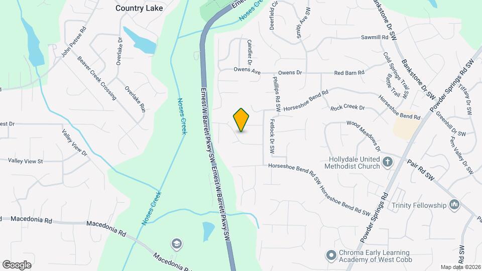 2712 Horseshoe Creek Dr Mapa y Detalles de la Ubicación