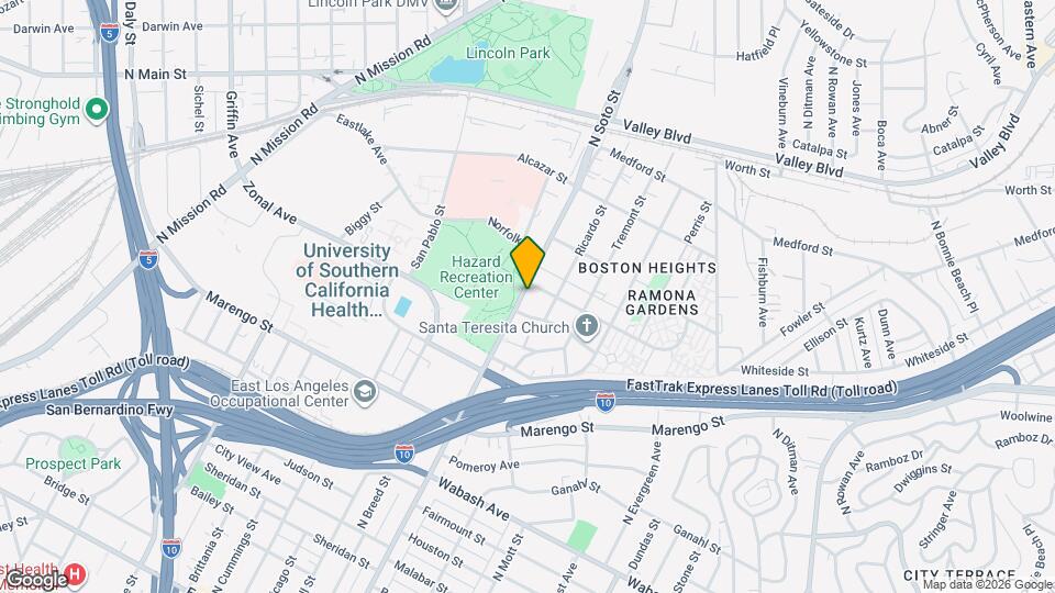 1366 N Soto St Mapa y Detalles de la Ubicación