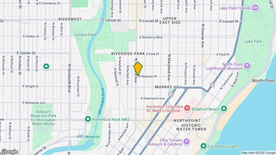 2540 N Oakland Ave Mapa y Detalles de la Ubicación