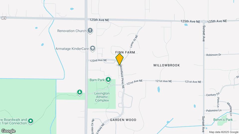 12169 Hupp St NE Map and Location Details