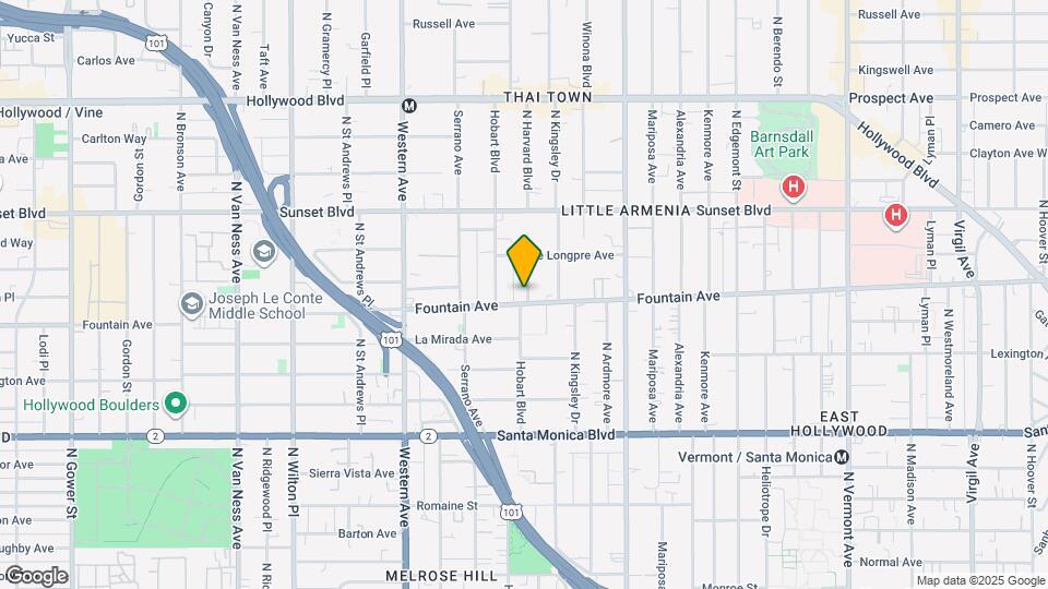 1311 N Harvard Blvd Map and Location Details