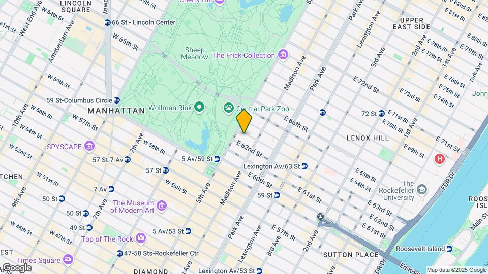 26 E 63rd St Map and Location Details