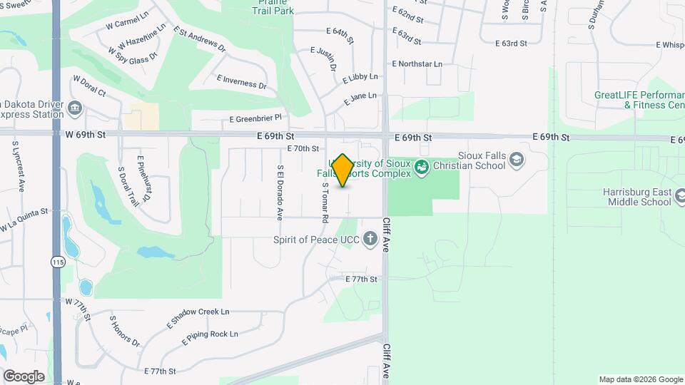 6301 S Santa Rosa Cir Map and Location Details