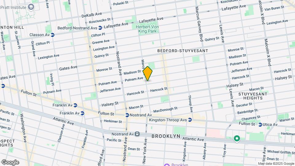 275 Jefferson Ave Mapa y Detalles de la Ubicación
