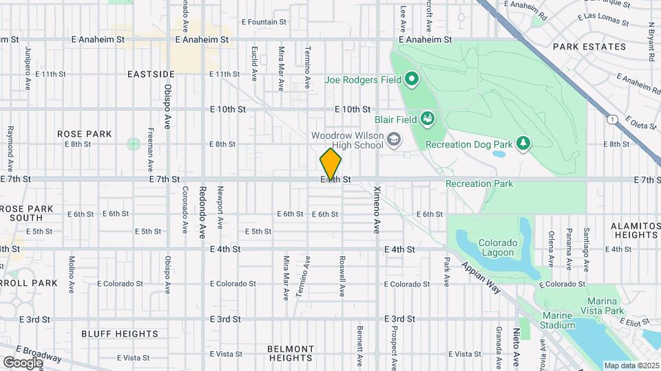 4104 E 7th St Map and Location Details