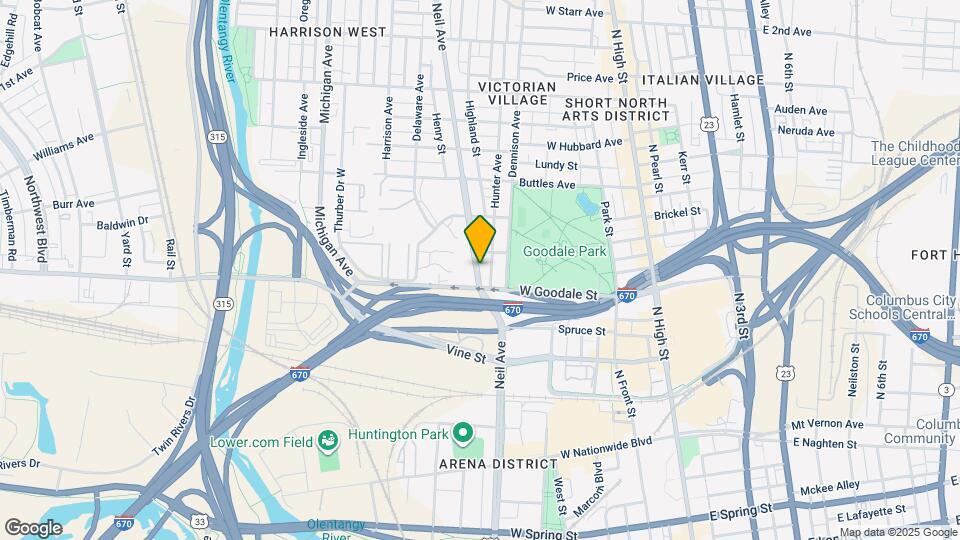 634 Neil Ave Map and Location Details