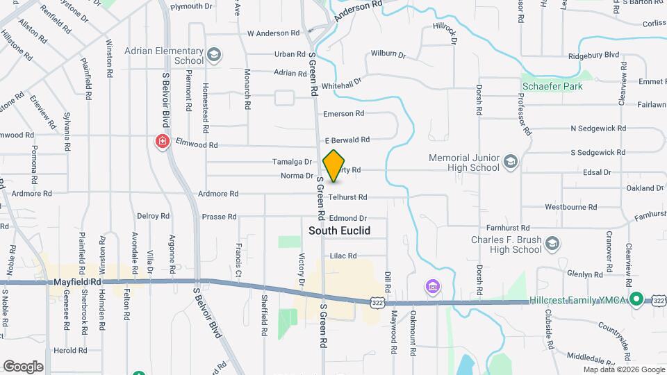 1275 S Green Rd Map and Location Details