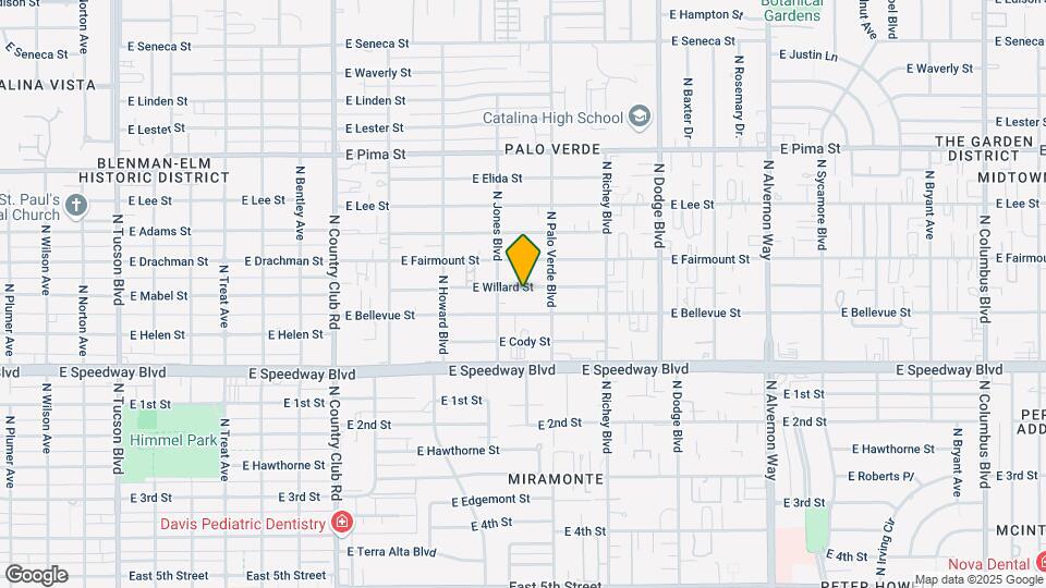 3426-3432 E Willard St Mapa y Detalles de la Ubicación