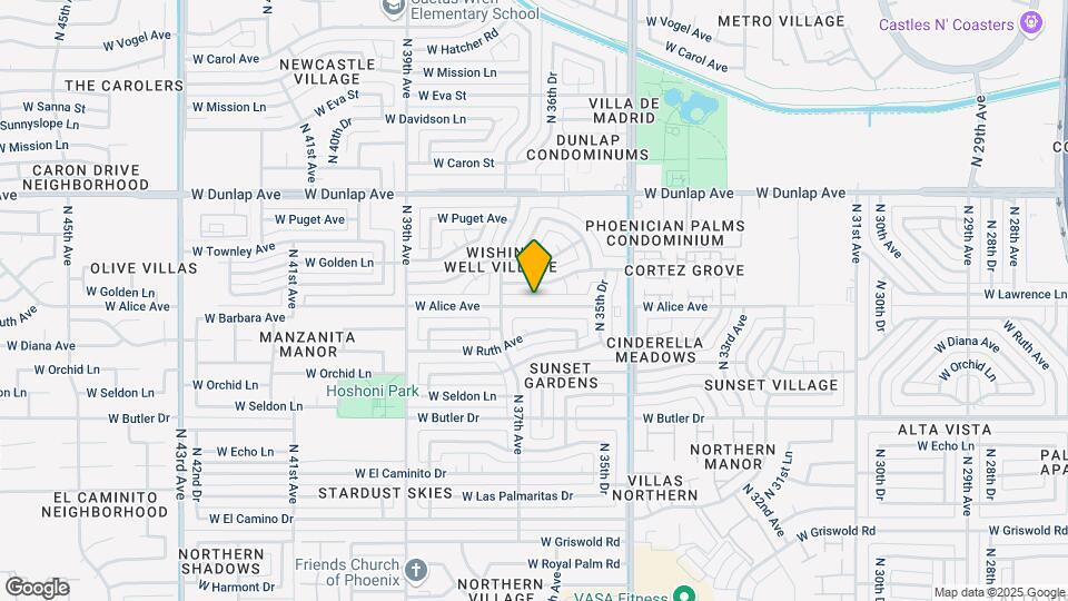 3630 W Alice Ave Map and Location Details