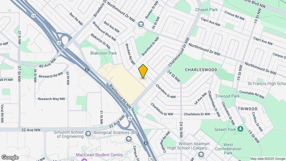 2716 Brentwood Blvd NW Map and Location Details