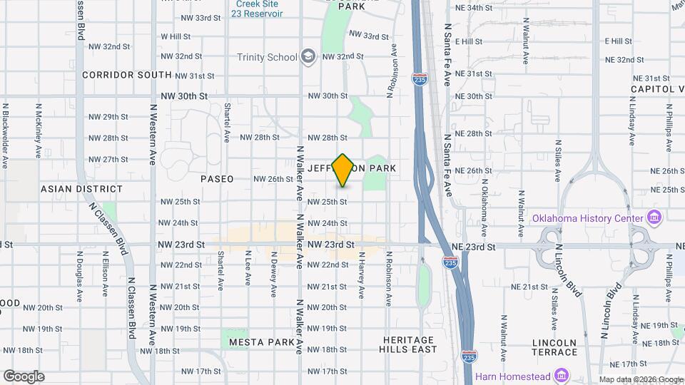 2610 N Hudson Ave Map and Location Details