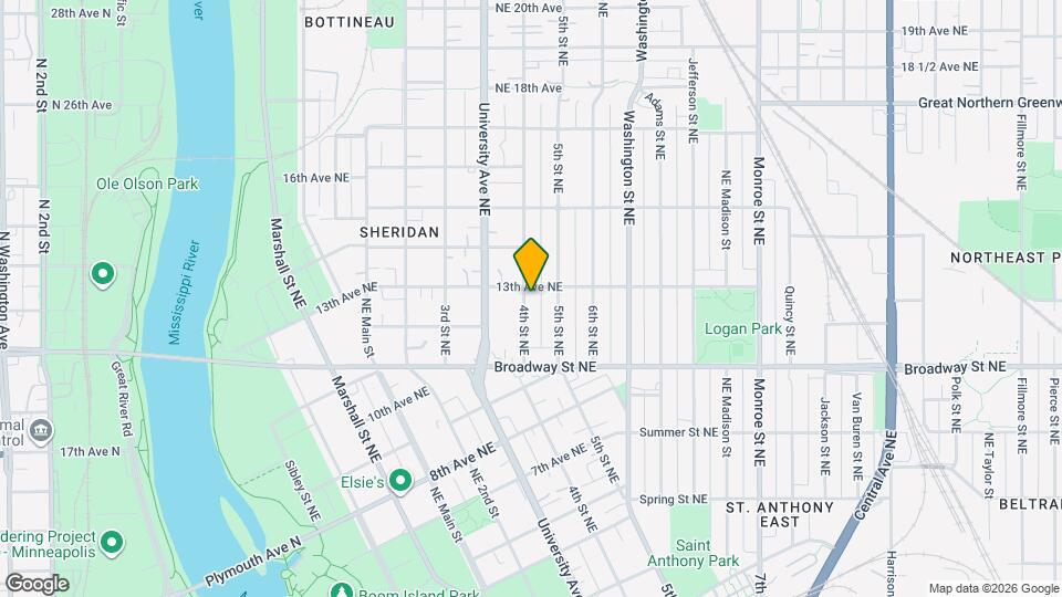 1227 4th St NE Map and Location Details