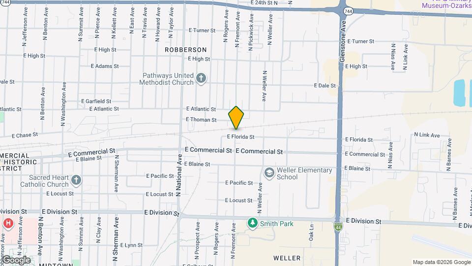 1377 E Florida St Map and Location Details