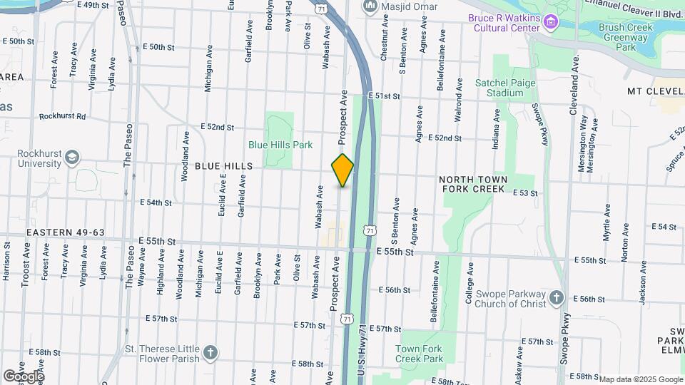 5313 Prospect Ave Map and Location Details