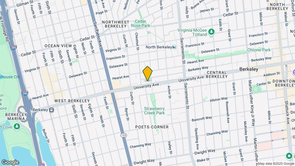 1275 University Ave Map and Location Details